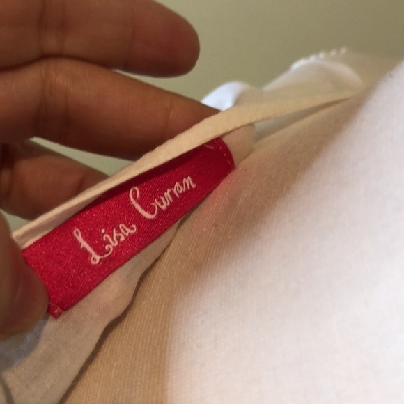 Lisa Curran Cream Embroidered Caftan Coverup M - Picture 6 of 10